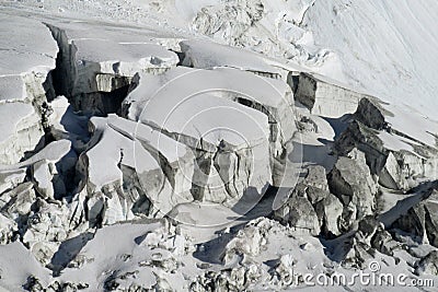 Apline glacier Stock Photo