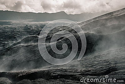 apocalypse landscape nuclear war of the planet Stock Photo