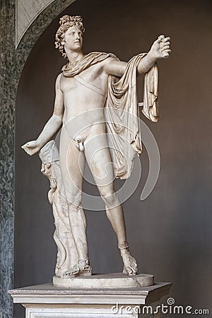 The Apollo of the Belvedere Editorial Stock Photo