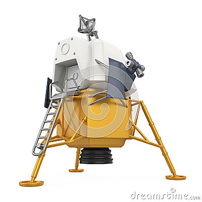 Apollo Lunar Module Isolated Stock Photo