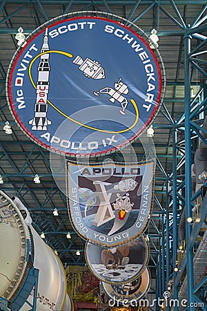 Apollo Mission badges Editorial Stock Photo