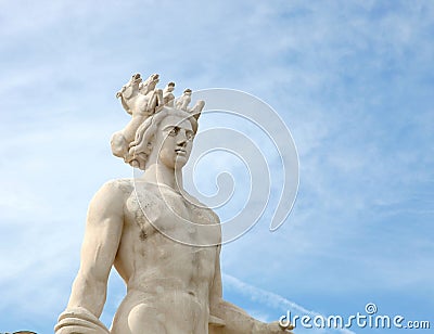 Apollo statue Stock Photo