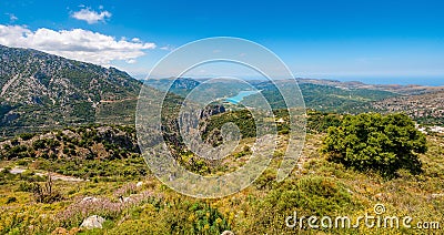 Aposelemi reservoir, Crete, Greece Stock Photo