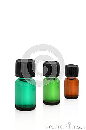 Apothecary Bottles Stock Photo