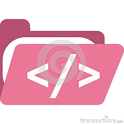 App design vector script icon folder isolated Stock Photo