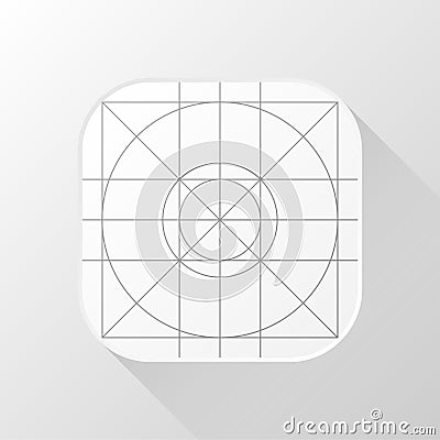App icon in flat style. Technology background. Ui interface. Design element. Vector Illustration