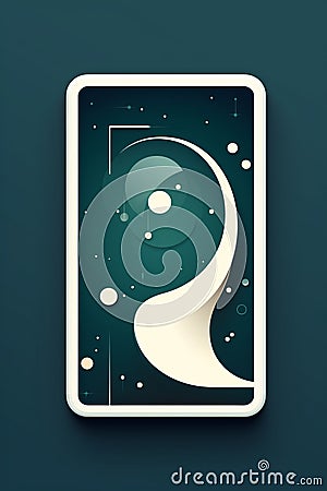 an app icon for a space themed game Stock Photo