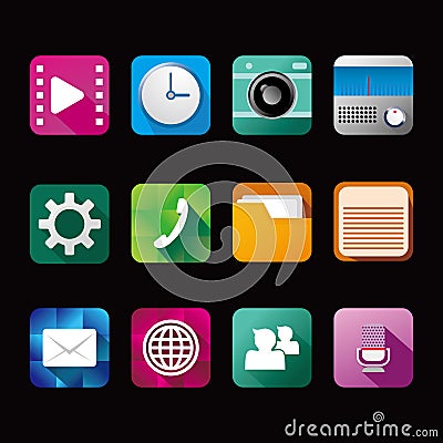 App icon vecto Vector Illustration