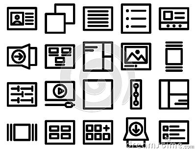 App Material Bold outline vector icon every single icon can be easily modified or edited Vector Illustration