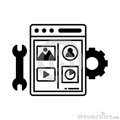 App programming Vector Icon which can easily modify or edit Vector Illustration