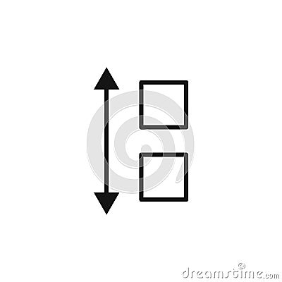 App Sort Icon Ideal for Organizing Mobile Applications Vector Illustration