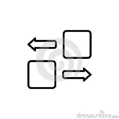 App Sort Icon Ideal for Organizing Mobile Applications Vector Illustration