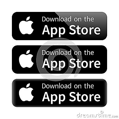 App store icon. Download button Vector Illustration