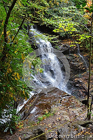 Appalachian Waterfall-3 Stock Photo