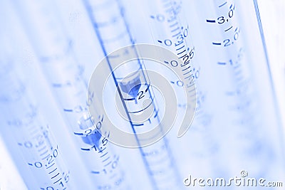 Apparatus for mixing gases for anesthesia Stock Photo