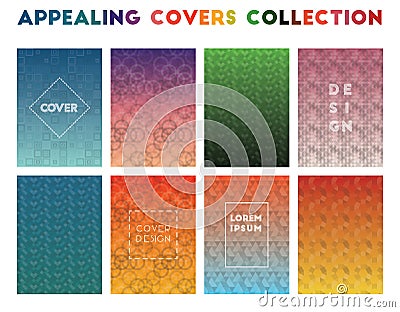 Appealing Covers Collection. Vector Illustration