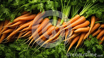 appealing fresh carrot background Cartoon Illustration