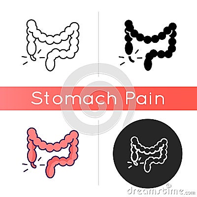 Appendicitis icon Vector Illustration