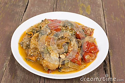 Appetizer spicy eggplant Stock Photo