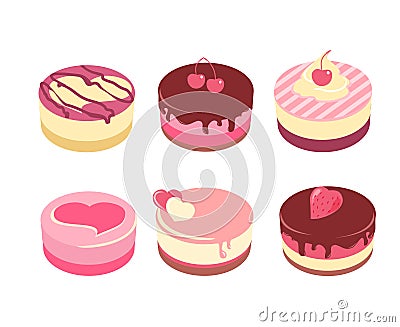 Appetizing cakes Stock Photo