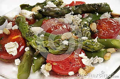 Appetizing Mediterranean salad Stock Photo