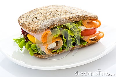 Appetizing sandwich Stock Photo