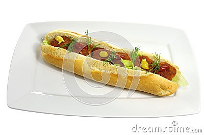 Appetizing sandwich Stock Photo