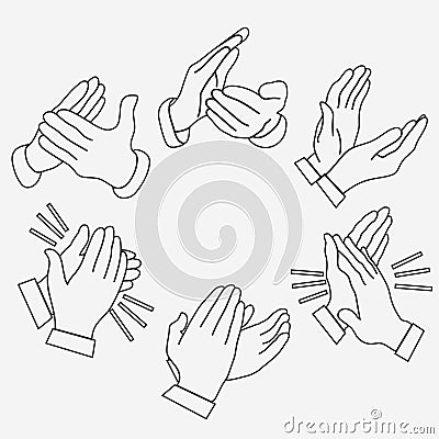 Applause, clapping hands Vector Illustration