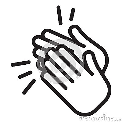 Applause icon. Clapping Hands Vector Illustration