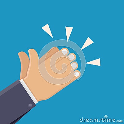 Applause flat design vector illustration Vector Illustration