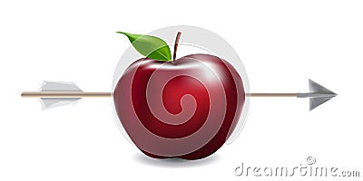 Apple Arrow Vector Illustration