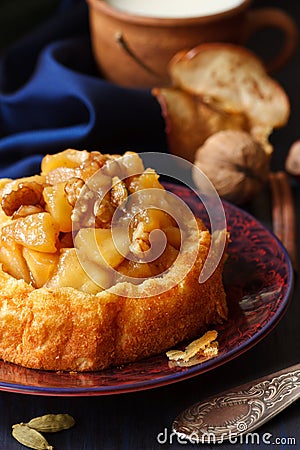 Apple cake. Stock Photo