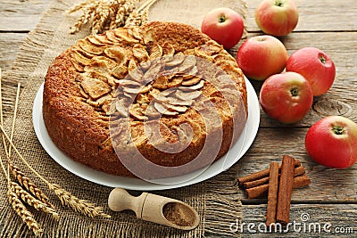 Apple cake Stock Photo