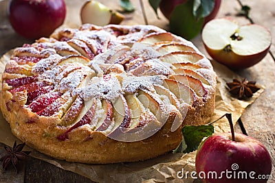 Apple cake Stock Photo