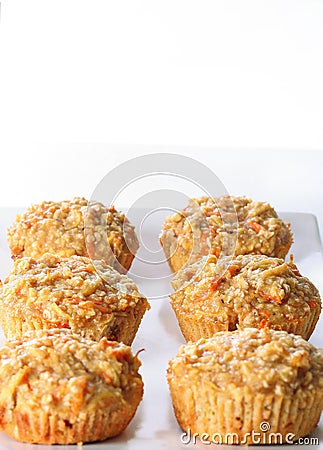 Apple Carrot Muffins Stock Photo