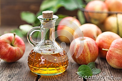 Apple cider vinegar Stock Photo