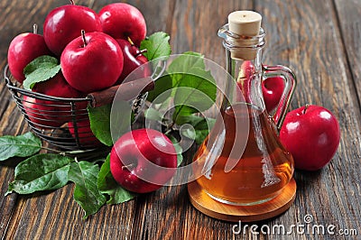 Apple cider vinegar Stock Photo