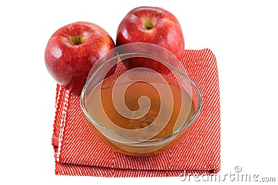 Apple cider vinegar with mother enzymes Stock Photo
