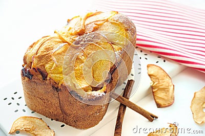 Apple Cinnamon Bread Stock Photo