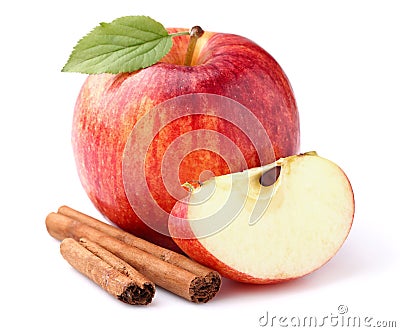 Apple with cinnamon Stock Photo