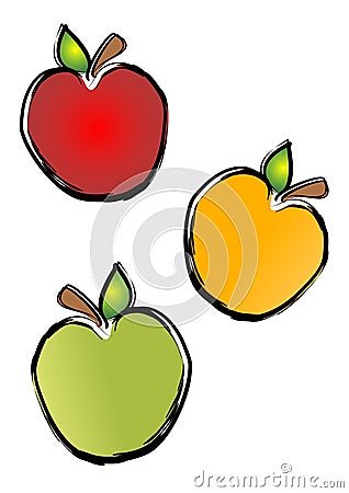Apple Clip Art Illustrations Stock Images - Image: 2158464