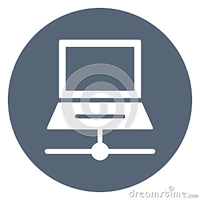 Apple computer Isolated Vector icon easily edit or modify Stock Photo