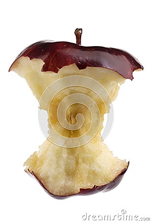 Apple Core. Stock Photo