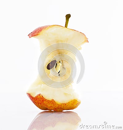 Apple Core Stock Photo