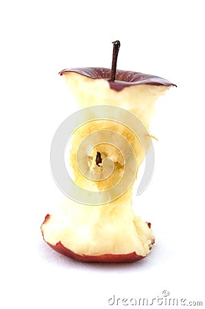 Apple Core Stock Photo