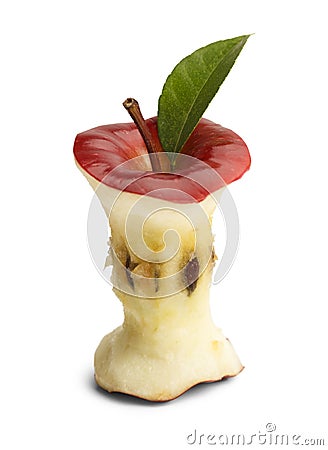 Apple Core Stock Photo