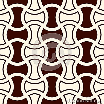Apple core quilts texture. Bow tie motif. Seamless surface pattern design with interlocking axehead figures Vector Illustration