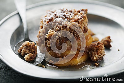 Apple crumble Stock Photo