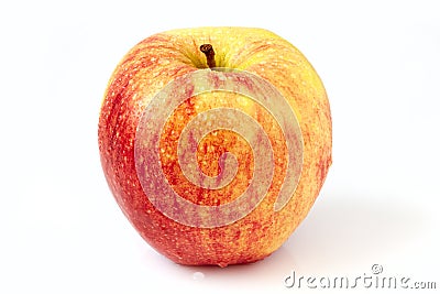 Apple with drops Stock Photo