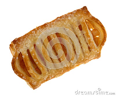 Apple filling pastry isolated on a white background Stock Photo